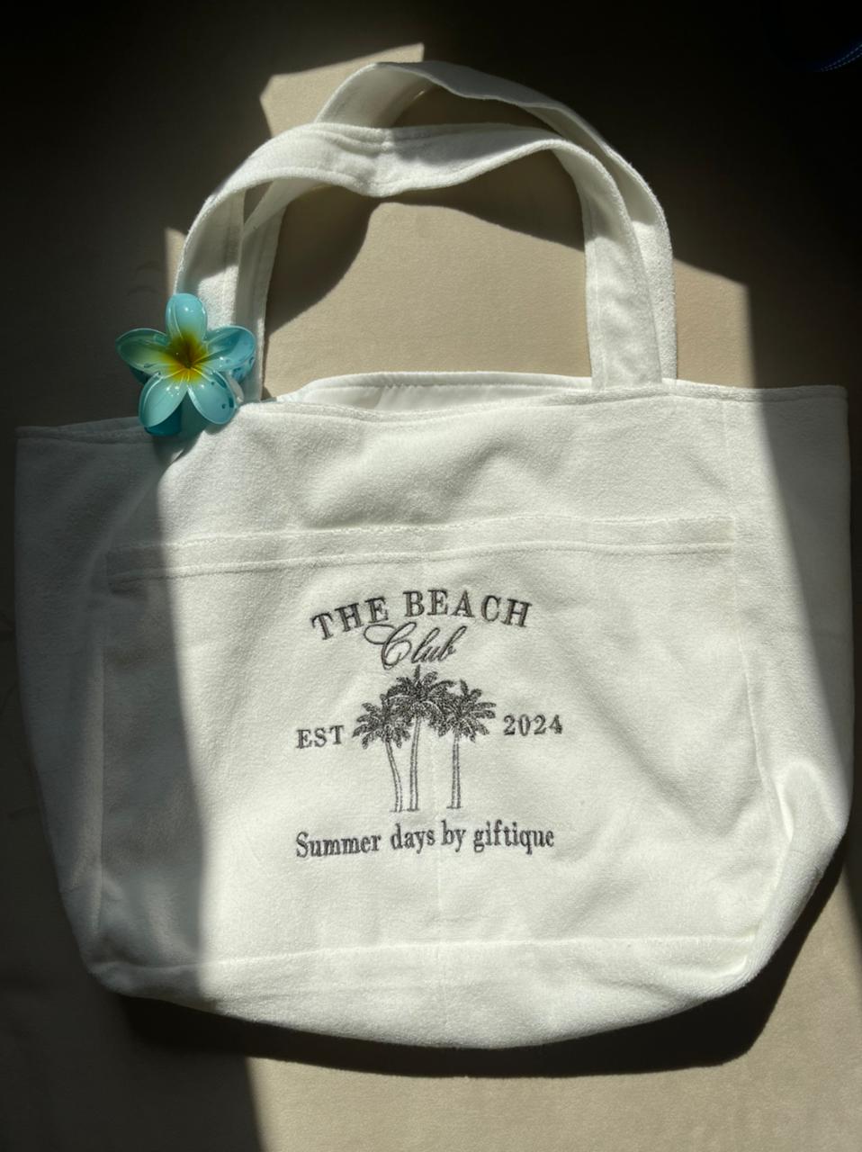 Beach tote bag