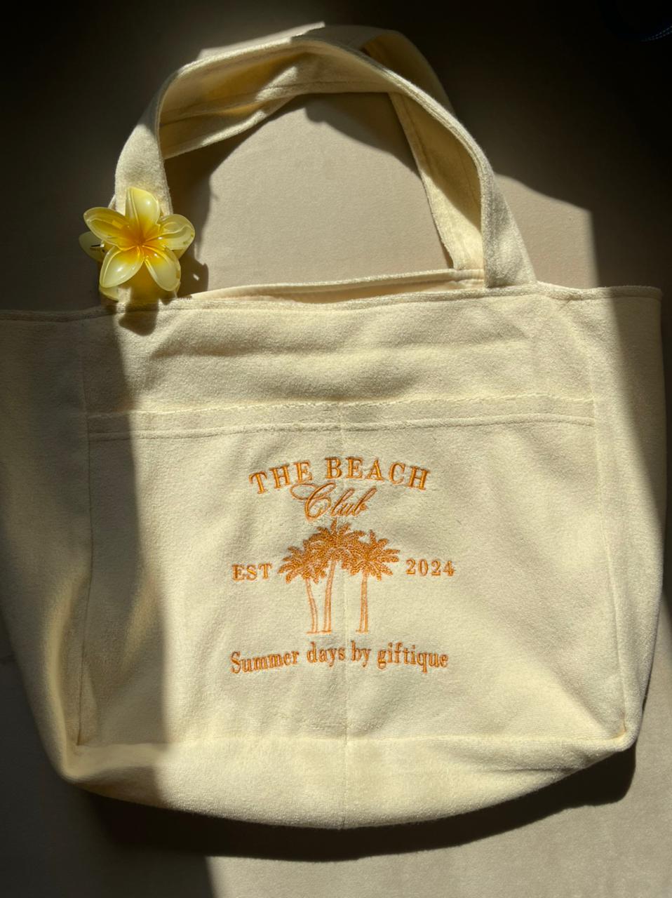 Beach tote bag